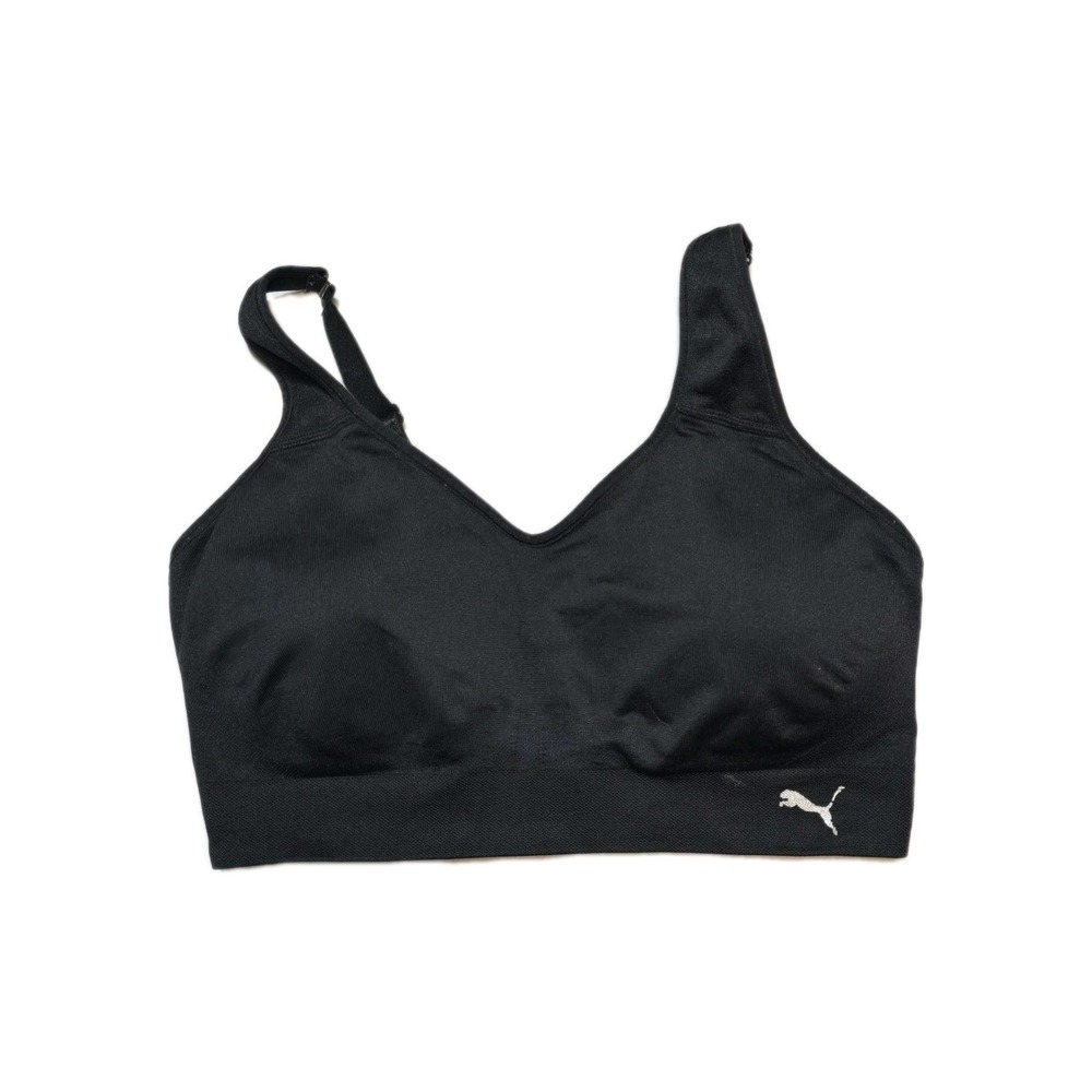 Puma‎ Women's  Seamless Sports Bra Removable Cups Black XL